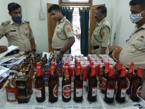 Liquor worth Rs. 50,000 seized at Ramanagar, Agartala Liquor worth Rs. 50,000 seized at Ramanagar, Agartala